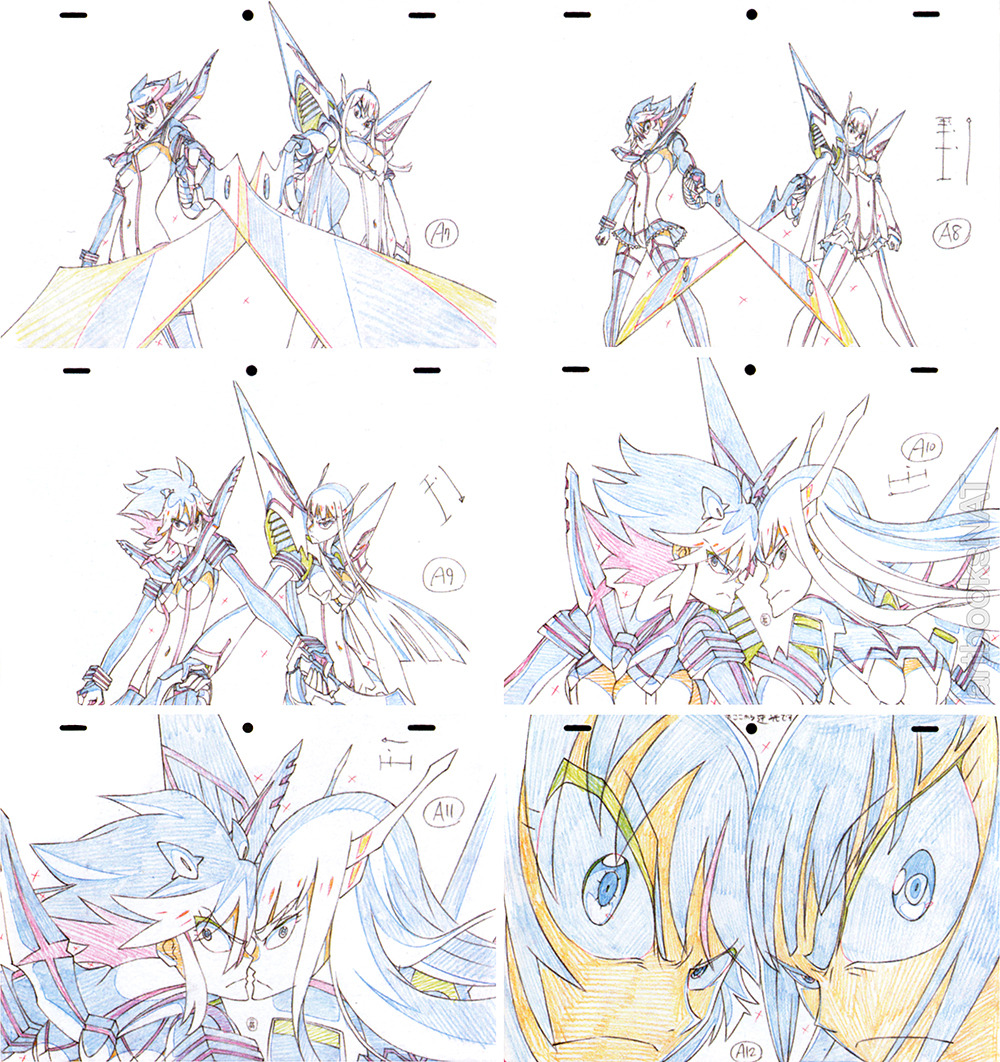 artbooksnat:  Kill la Kill (キルラキル) key frames from episode #24 of Satsuki