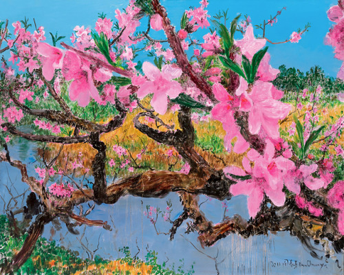 Zhou Chunya (Chinese ,b.1955)Blossoming Peach, 2011