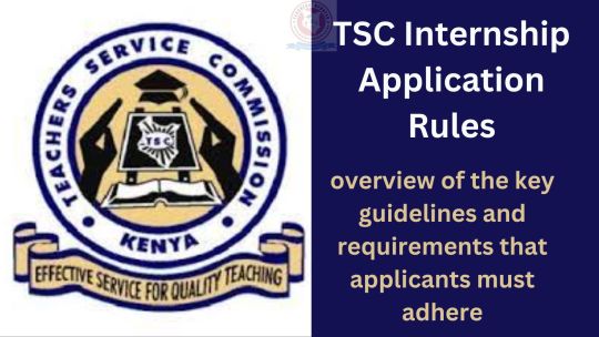 TSC Internship Application Rules