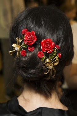 passivites:  Hair at Dolce & Gabbana