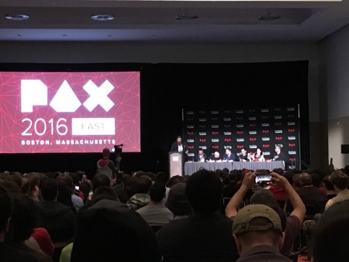 Part one of the Jackbox at PAX &hellip;box panel yesterday!! Playing the game were Jerry Holkins