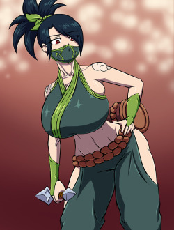 thebosomancer: Busty Akali for a patron’s