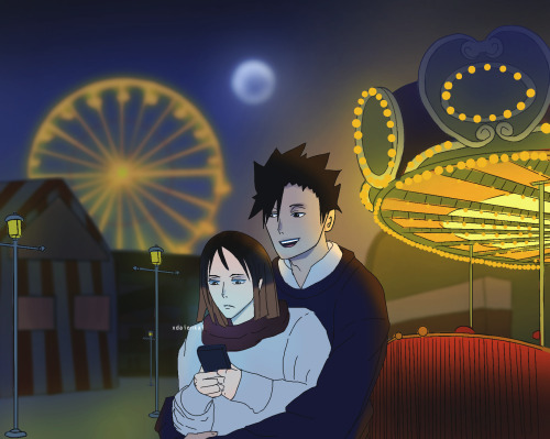 late night at the amusement park, just you and me 