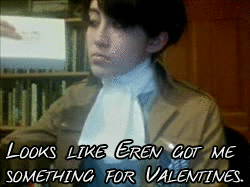 ask-irl-levi:  ask-irl-eren-jaeger:  I’ll just be uh. .  going now. Yeah.   I’ll give you a five second head start. ((And in case any of you couldn’t make out what that was from the gif quality…))  