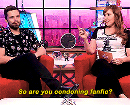 cvssian:In case you needed it, here is Sebastian Stan validating writing fanfiction.