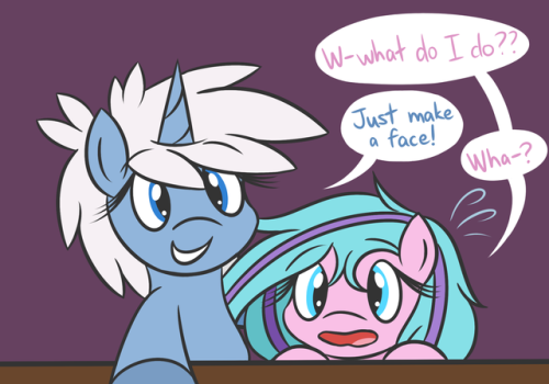 ask-humming-way:S: I can see the light Misty!C: …Yeah no more photos for today Swirly. x3