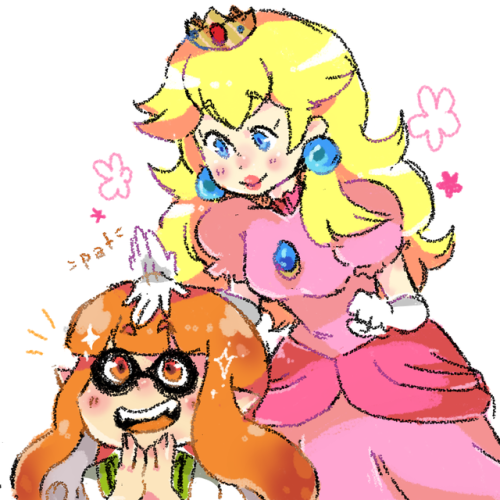 headcanon that peach goes out her way to look after the inklings