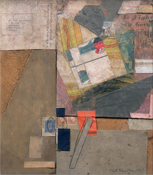 Kurt Schwitters: YMCA Flag, 1947 - Paper collage