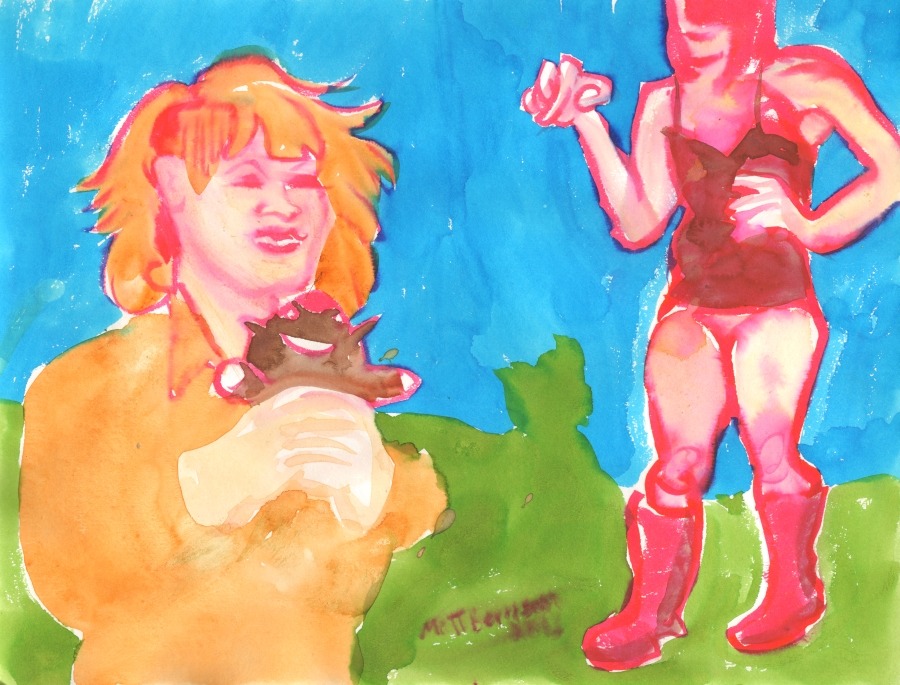 Drawings of both Maggie Maraschino and Ginny Nightshade done at Dr. Sketchy&rsquo;s
