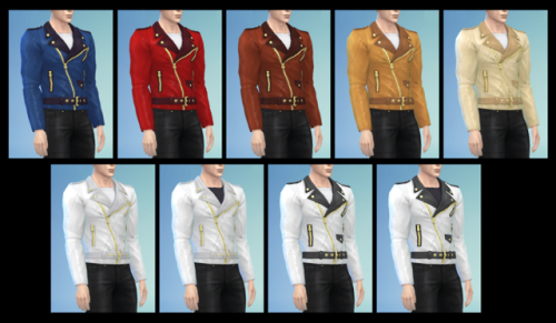 MOSCHINO Jacket &amp; Pants &amp; Skirt RecolorsMaxis Match Add CAS Part SwatchJacket (