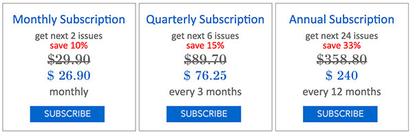 use $3.00 off coupon:HAPPY3MAILat the checkout[DOWNLOAD NOW]Want a Subscription?[SUBSCRIBE