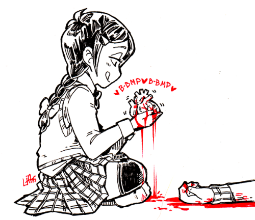 ladyguts: inktober + goretober day 6&7; cannibalism and gut spillyesterday was a mess so i’m pos