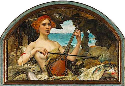 mermaidenkay - “Siren” ~ 1902 ~ Edgar Maxence (French,...