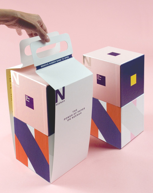 Produced by Design Army, The Power of Paper: ON promotion by Neenah is a creative exercise for packa