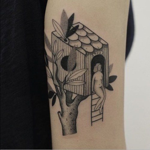 blacktattooing: By @yarafloresta  To submit your work use the tag #btattooing  And don’t forge