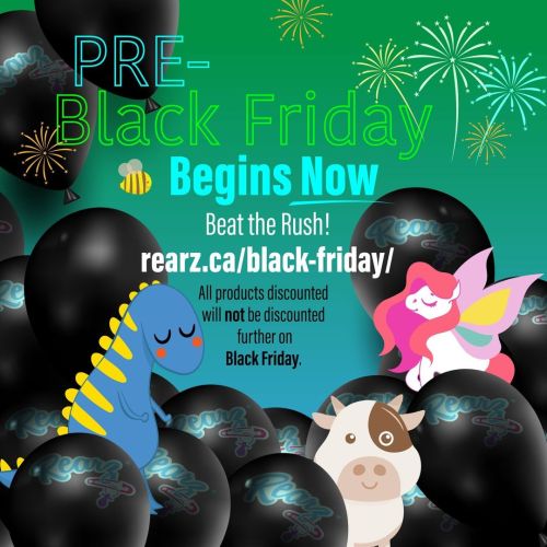 Pre-Black Friday begins now up to 90% OFF! Beat the rush and order today! https://rearz.ca/black-fri