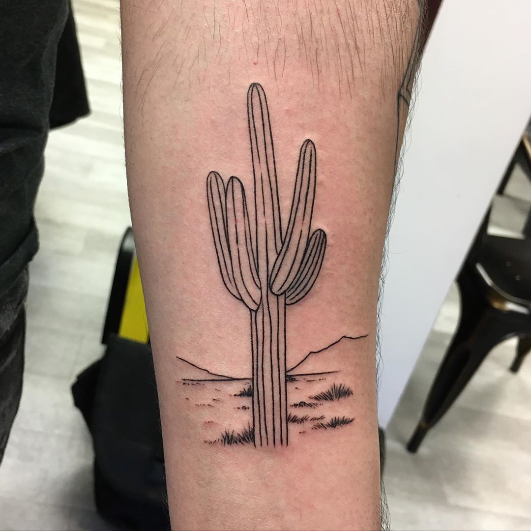 a little cactusI used a 9rl on the outline and a 5rl for the lines on the  inside of the design  rsticknpokes
