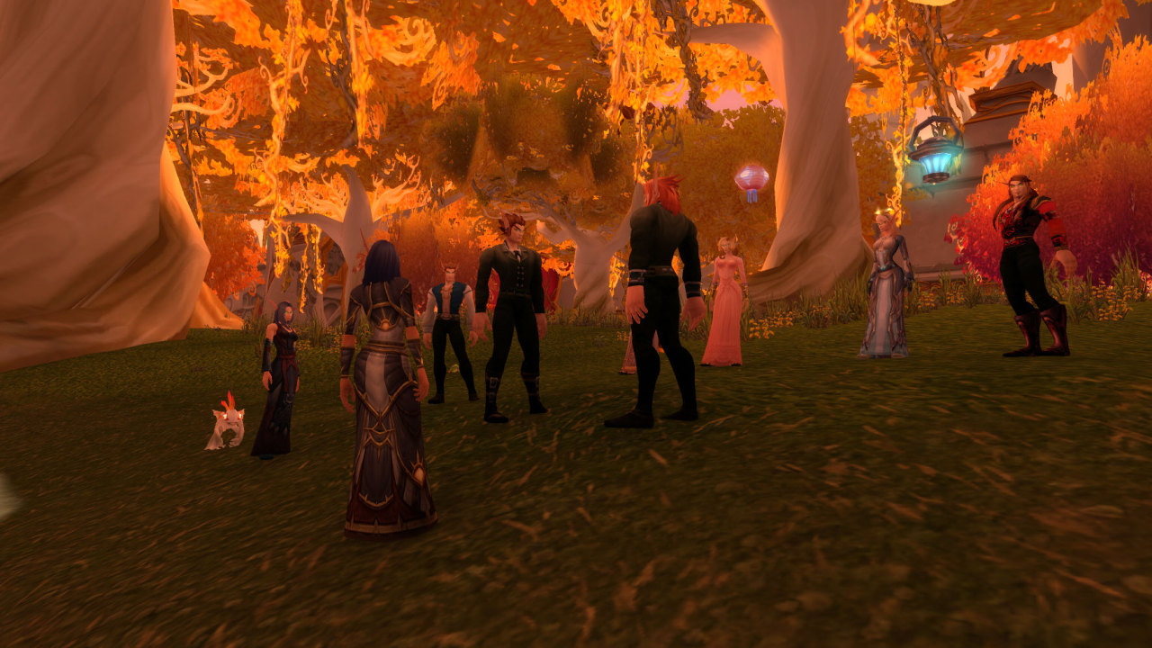 heniimagic:  Stealthed up on my belf rogue to watch the adorable and lovely wedding