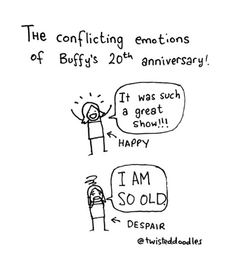 twisteddoodles: Buffy is 20!! That sounds about right