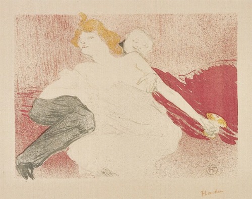 HENRI DE TOULOUSE-LAUTREC, Debauchery, 1896Crayon, brush and spatter lithograph in three colors, on 