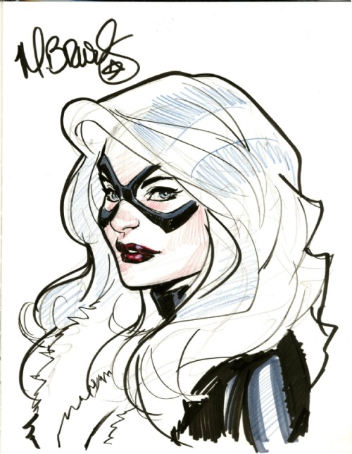 comicbookwomen:  comicbookwomen:Mark Brooks  Top Queue Posts-Black Cat #10