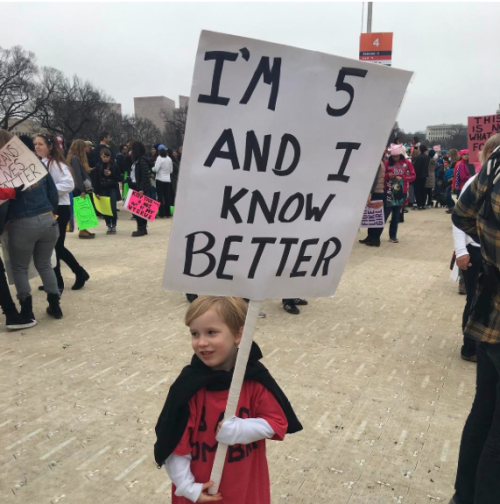 micdotcom:The pink hats were great — but the signs were even better I haven&rsquo;t been o