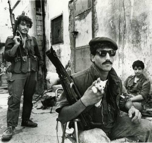 greasegunburgers: Palestinian fighters in West Beirut, July 1988.