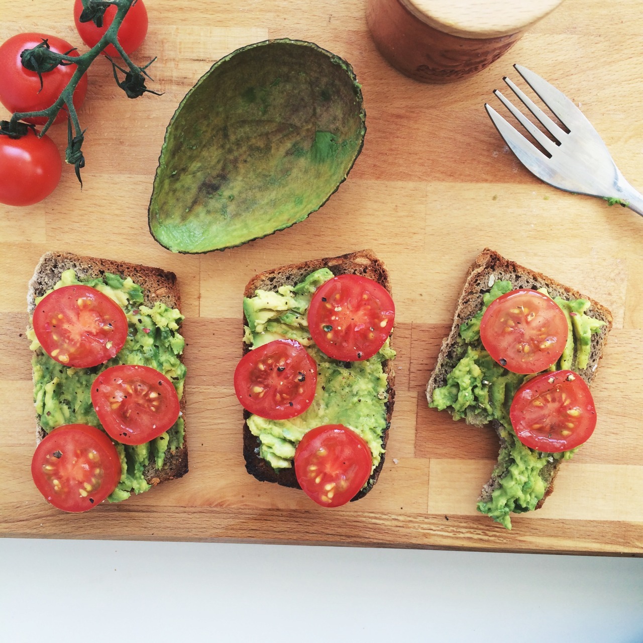 | My favourite study lunch: Toasted home baked...