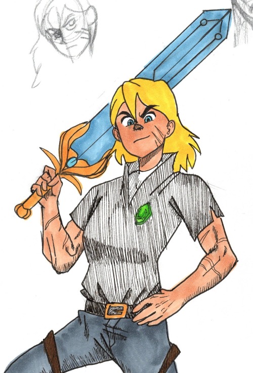 hollow-haven:dumpstercaddy:My Evil Adora Sketch, complete with the sword. Still fuckin’ new to copti