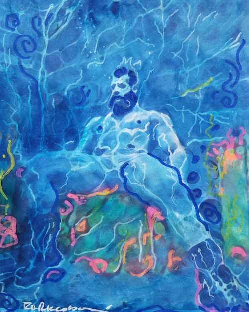 Rdriccoboni:🧜‍♂️ Tritons Throne, Painting By Rd Riccoboni. Prints Available