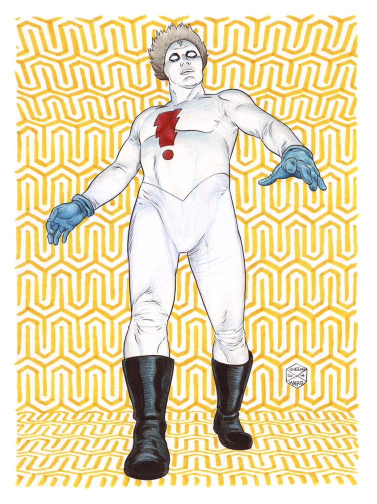Madman commission.
By me and Matt Sheean. Ink, marker, color pencil.