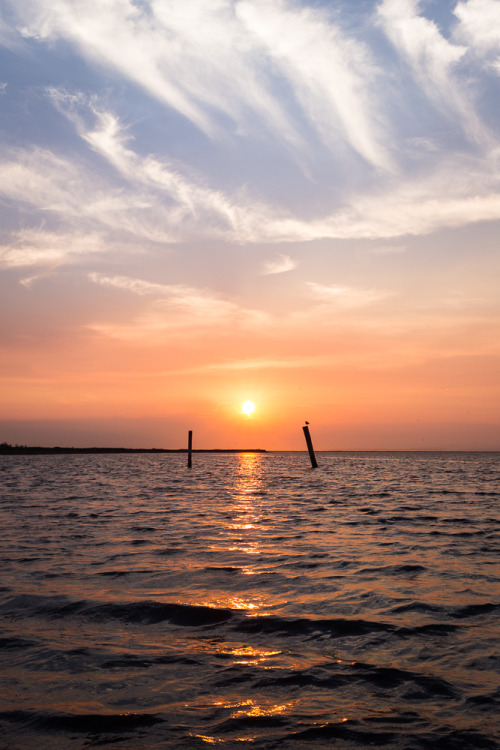 Sunset from Dungeness Bay, Washington State