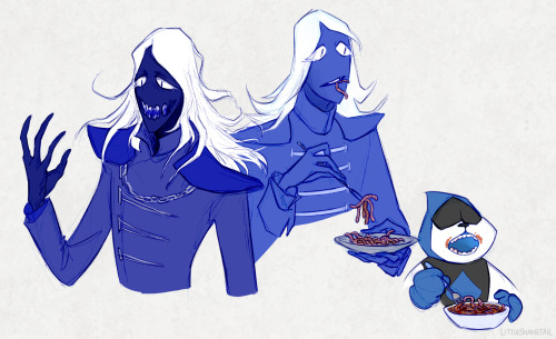 cupcakeshakesnake: Deltarune dump, as mentioned.The last one is called “Three Grownups vs One 