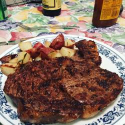 Steak and Red Potatoes :D @____kyle____