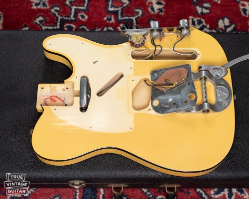 bushdog:Fender Telecaster Custom 1968 Blond / Black Binding Guitar For Sale True Vintage Guitar