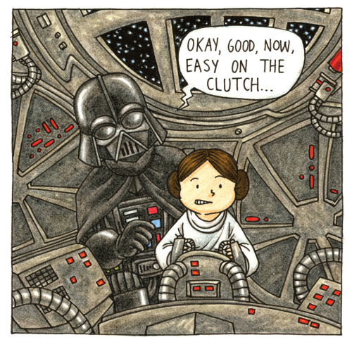 brain-food:  Jeffrey Brown had one of the biggest hits of his career with last year’s Darth Vader and Son, a look at Darth Vader being a dad to a young Luke Skywalker. Now he’s following it up with Vader’s Little Princess, which comes out April