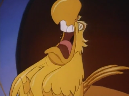 From the episode “Poor Iago”. Iago gets covered in gold dust and becomes insanely greedy.