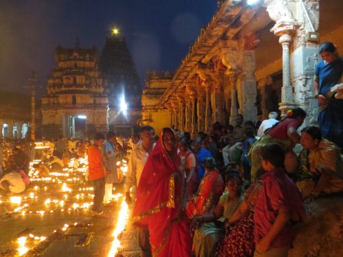 Diwali at Virupaksha Shiva temple, Hampi, Karnataka