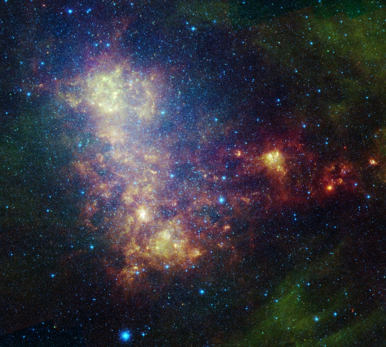 humanoidhistory:  Looking at the cosmos through NASA’s Spitzer Space Telescope.