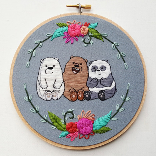 XXX How cute would this be hanging on your wall?By: https://namastehandembroidery.com photo