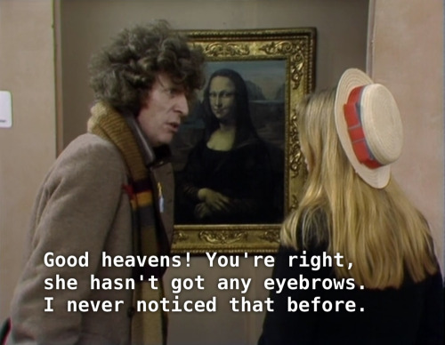 greencarnations:thatsthelionking:So I’ve been watching through Classic Who. The Doctor in the Louvre