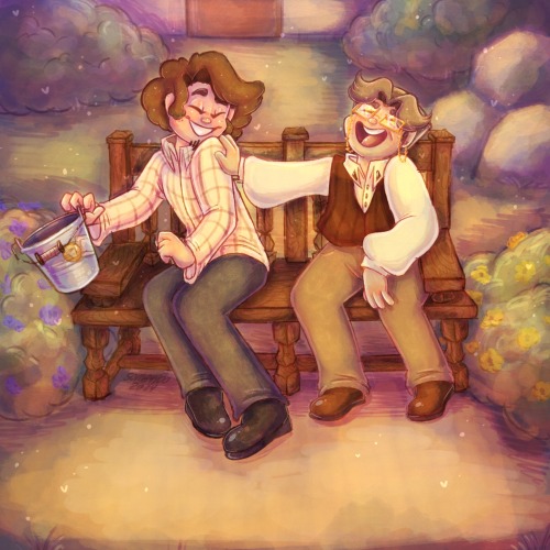 Gentle banter beneath an open sky