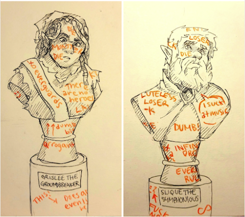 Transcript Of Everything I Wrote In My Infinight Marble Busts From Top Down