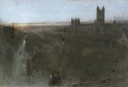 poboh:  Sunset, Down the High Street, Canterbury,