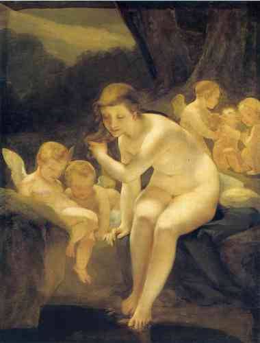 Venus Bathing (Innocence), Pierre-Paul Prud'honMedium: oil,canvas