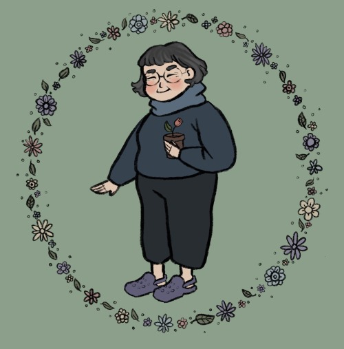 nonbinarywithaknife:gorgug-the-bad-kid: Tarragon Snakeroot  [Image description: a digital drawing of