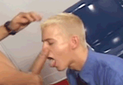 enjoyhotguys:  Blond boy sucking his daddy
