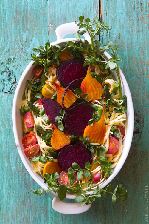 do-not-touch-my-food:
“ Pasta Primavera with Beets
”