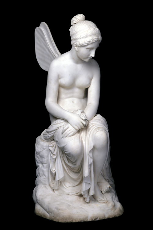 greekromangods: Psyche Around 1870 Alabaster marble Altenstein ** Visit my Links page for my other b