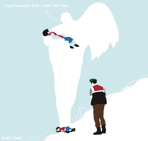 Creative illustrations about Tragic Death Of 3-Year-Old Syrian Refugee - 3 Yaşında ki  Suriyeli